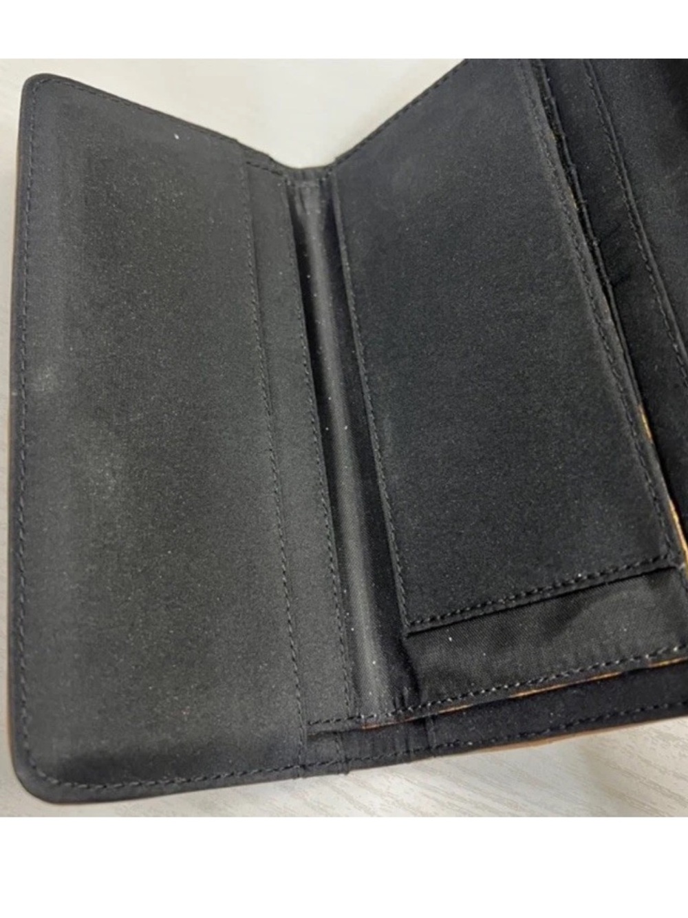 Dooney & Bourke Vintage Long Brown and Black Leopard Print Continental Wallet - Picture 6 of 6